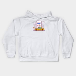 Online Taxi Transportation Kids Hoodie